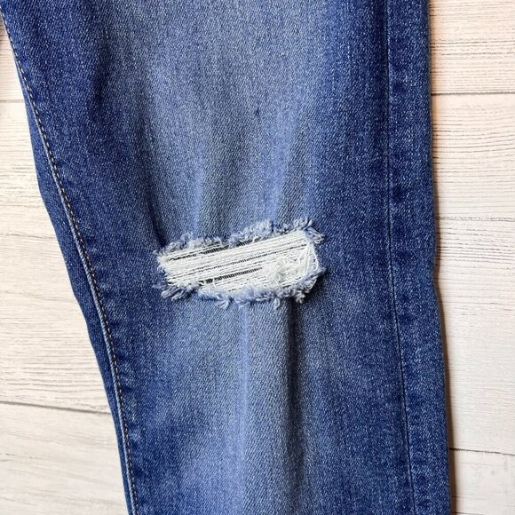 Levis Jeans Womens Size 28 Wedgie Straight Medium Wash Button Fly Stretch - Picture 7 of 16